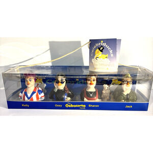 Vintage The Ozzy Osbourne Family Celebriducks Rubber Duck Set Collectible NIB